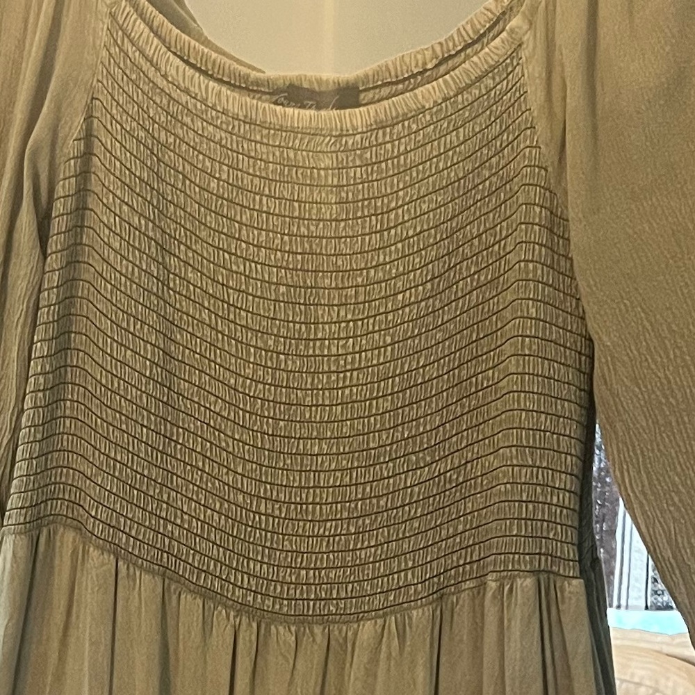 Elegant Olive Green Maxi Dress